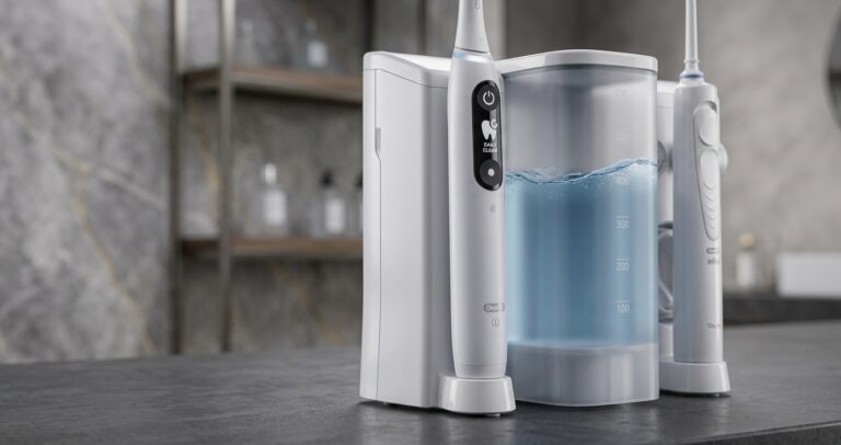 Hydropulseur Oral B et brosse à dents iO6